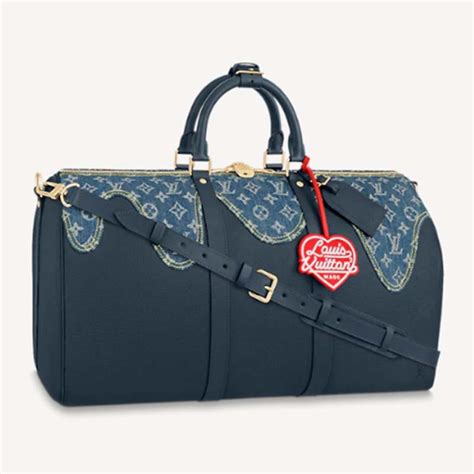 louis vuitton denim keepall.